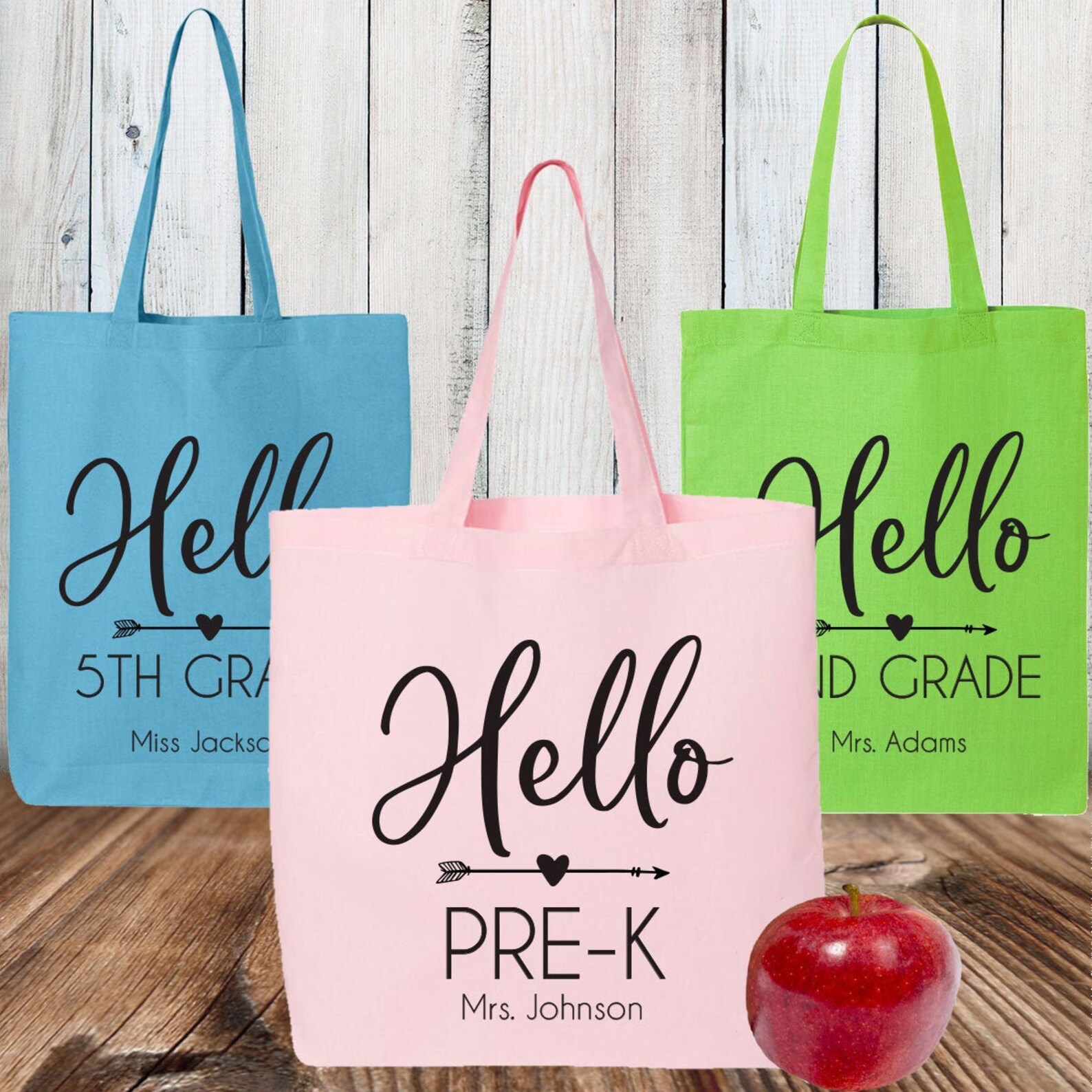 New Teacher Tote Bag School Bag Teacher Gift Personalized Etsy