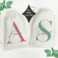 Personalized Monogram Favor Bag with Name | Custom Bridal Shower Party Bag