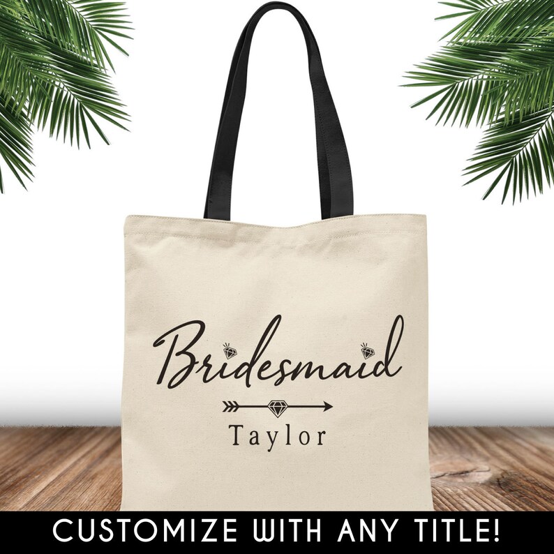 Personalized Bridal Party Tote Bags Bridesmaid Bag Maid of | Etsy