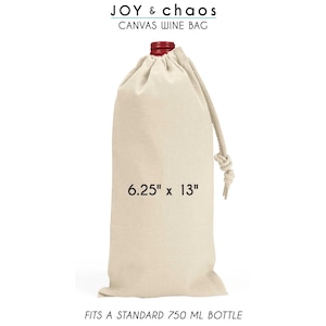 Funny Christmas Wine Bags Personalized Custom Reusable Cloth Wine Gift ...
