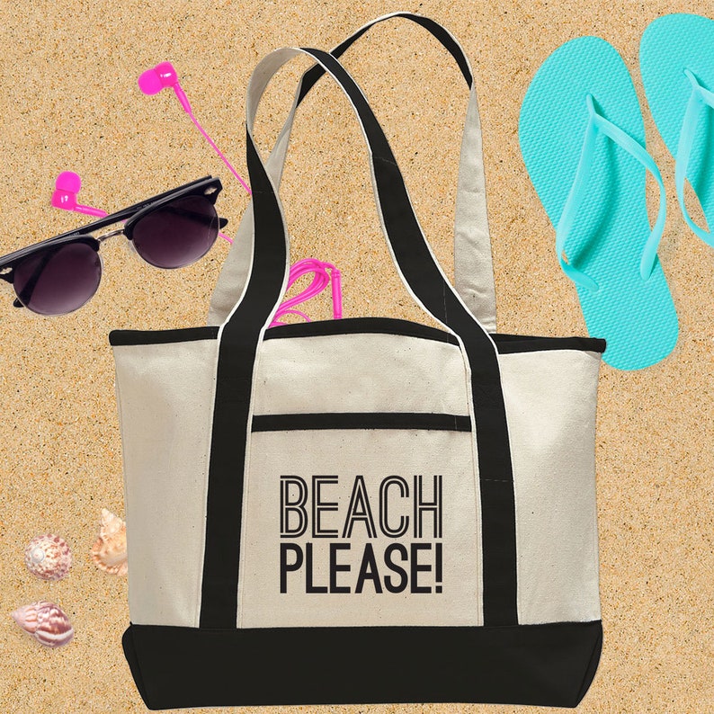 custom beach tote