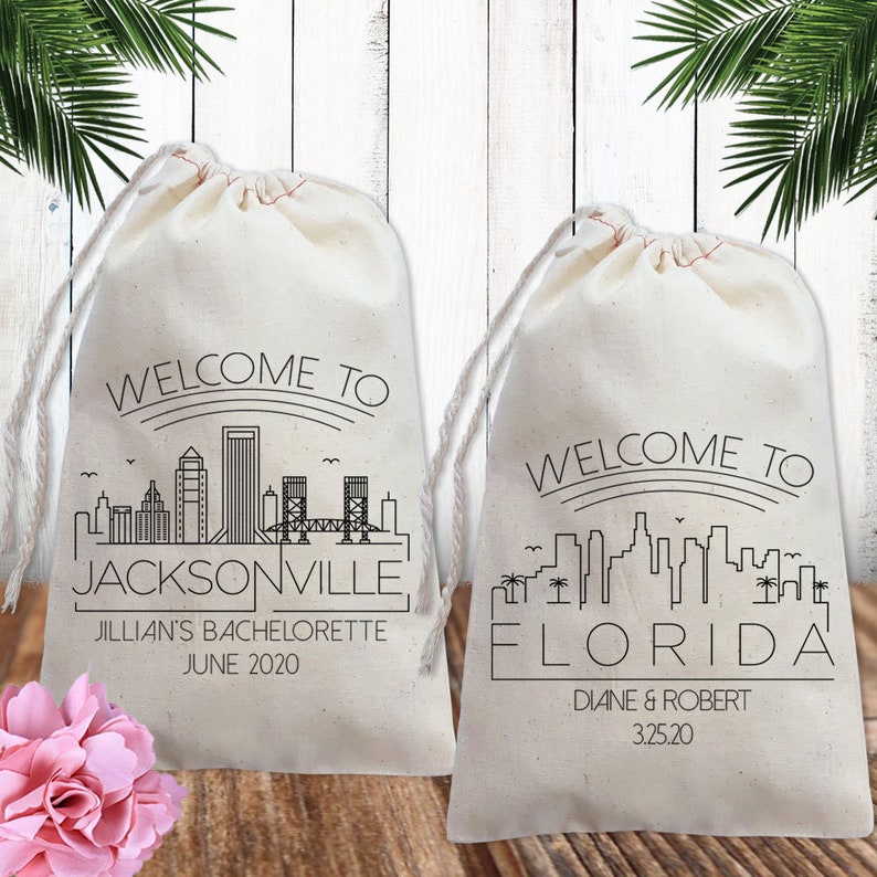 Atlanta Wedding Favor Bags Savannah Bachelorette Etsy