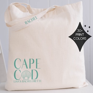 Cape Cod Tote Bags - Cape Cod Wedding Welcome Bags - Custom Cape Cod Bags - Cape Cod Massachusetts Totes - Cape Cod Bachelorette Gifts