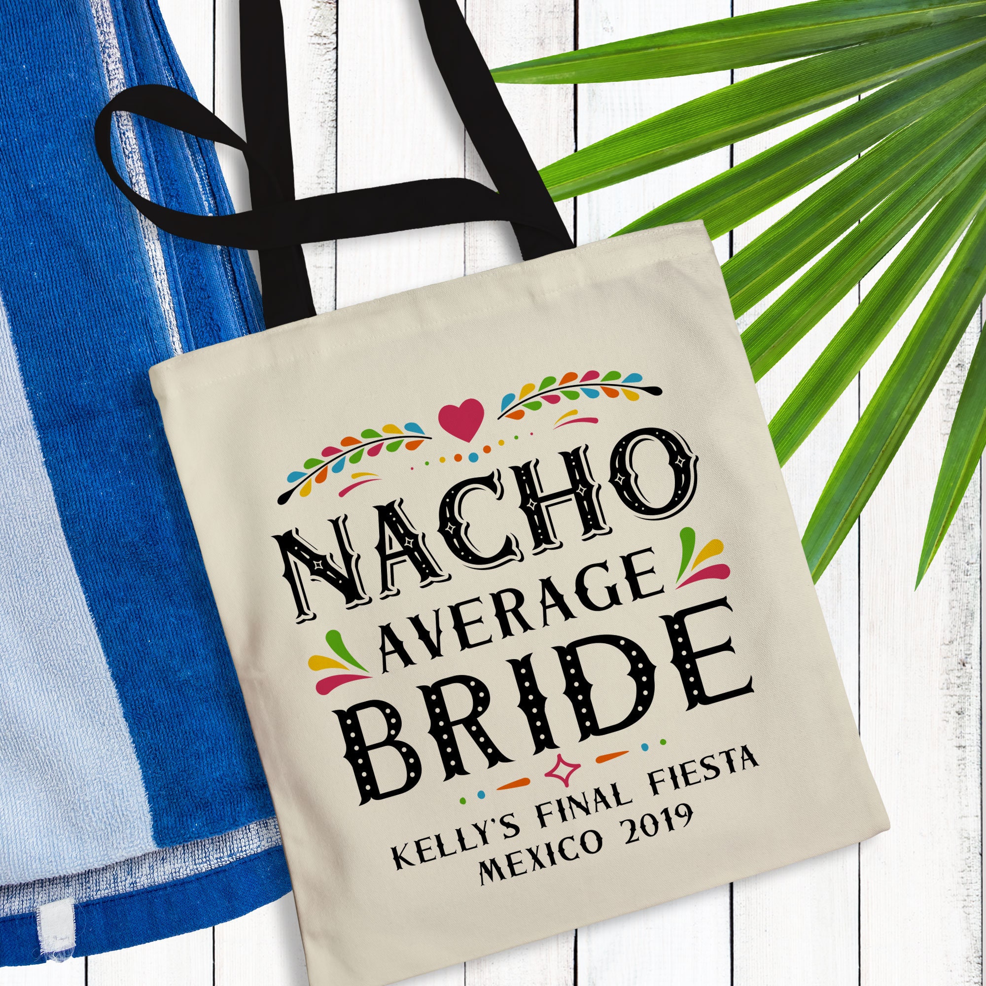 Personalized Mexico Tote Bags for Final Fiesta Bachelorette | Etsy