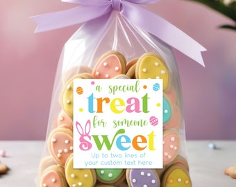 Easter Stickers - Custom Easter Labels for Baked Goods - Custom Cookie Stickers, Personalized Treat Bag Stickers - Easter Candy Bag Decals