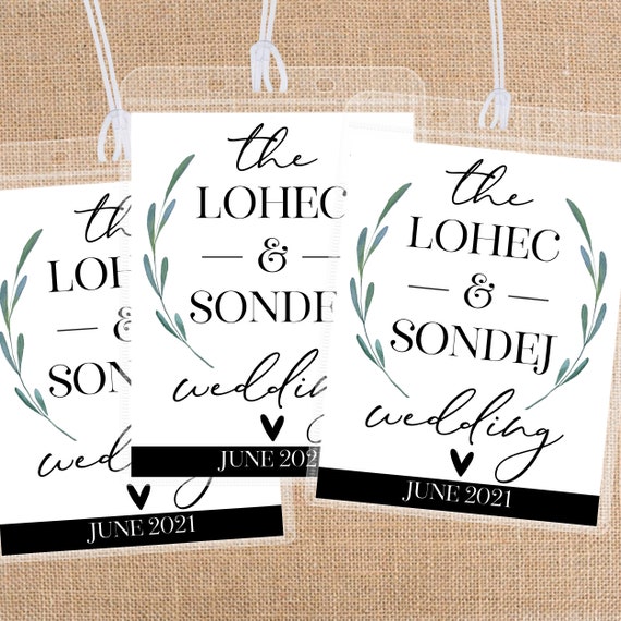 Custom Wedding Luggage Tags Bulk Wedding Favor Bag Tags for Etsy