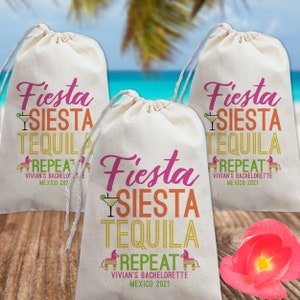 Mexico Bachelorette Bags, Mexican Party Favor Bags, Mexico Hangover Bag