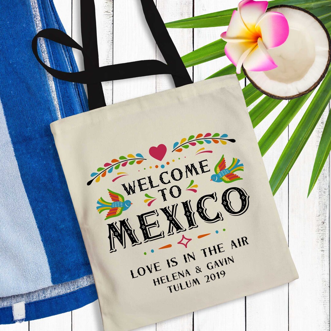 Welcome to Mexico Wedding Tote Bag Custom - Etsy