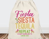 Final Fiesta Bachelorette Bags - Custom Backpacks - Fiesta Party Gift Bags for Birthday - Mexico Girls Trip Gifts - Mexican Welcome Bags