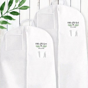 Bridesmaid Garment Bag Personalized Dress Bags for Bridal Party Wedding Gown Bag for Bride Maid of Honor Dress Bag Long Dress Cover image 3