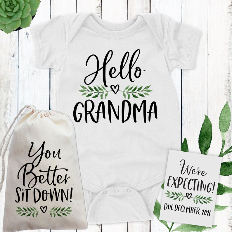 Pregnancy Reveal to Parents becoming Grandparents Grandma and Grandpa Baby Announcement