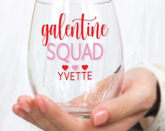 Love Potion Valentine's Day Shatterproof Wine Cup With Name | Galentine's Day Party Favor For Friends