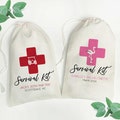 Custom Survival Kit Bags | Bachelorette & Birthday Party Favors | Personalized Hangover Recovery Bags For Girls Trip
