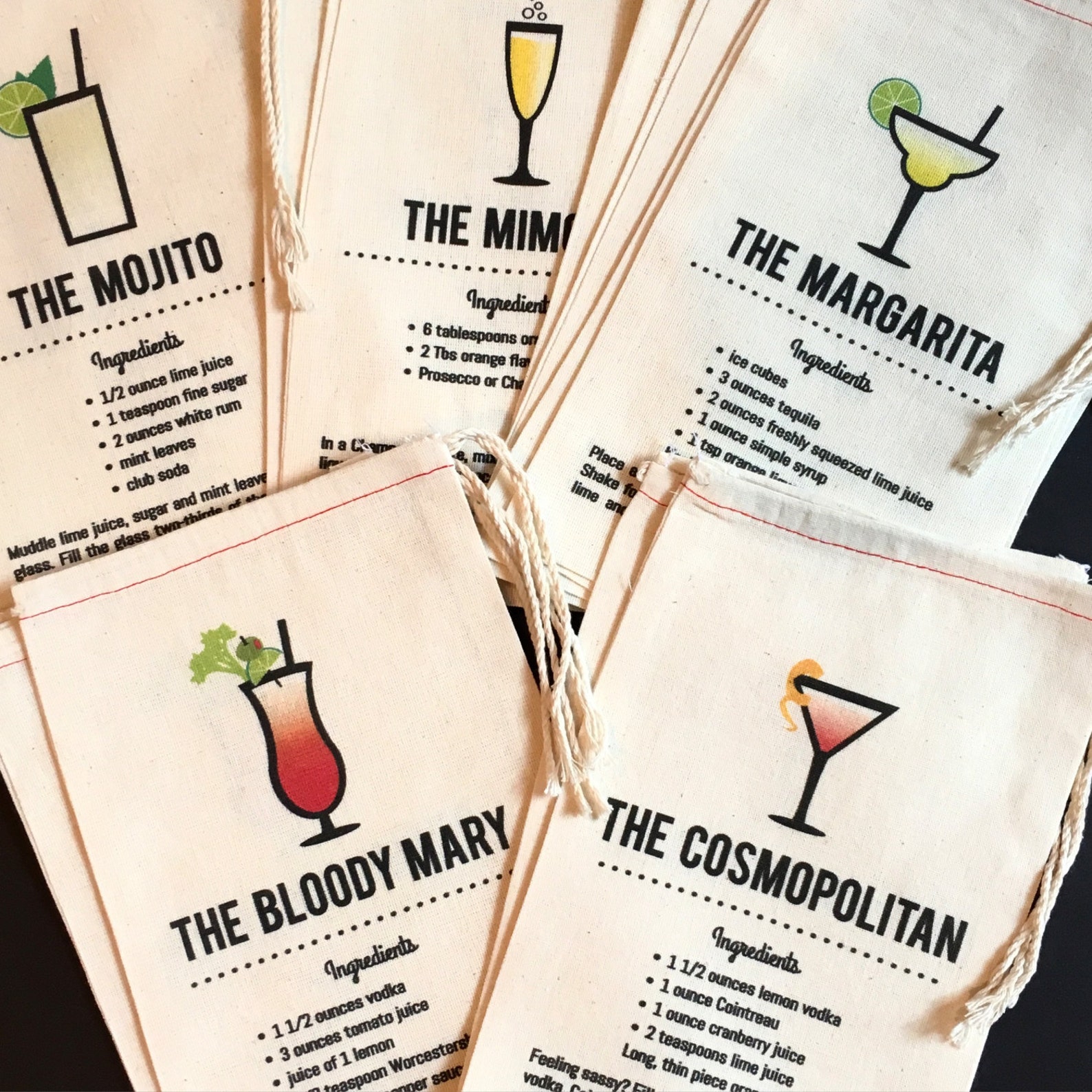 Cocktail Party Wedding Gift Bags Wedding Favors Etsy