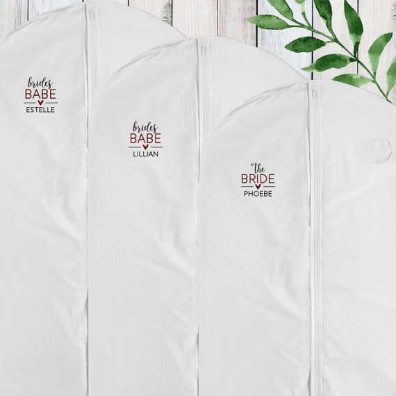 Wedding Dress Garment Bag for Bride Bridal Party Gifts Personalized