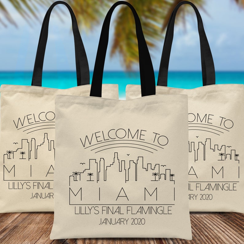 Orlando Gift Bags Florida Wedding Favor Bags Miami Bachelorette Bags Welcome to Orlando Conference Hotel Room Bags Jacksonville Gift afbeelding 7