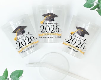 Personalized 2026 Graduation 16oz Party Cups | Custom Graduation Favors