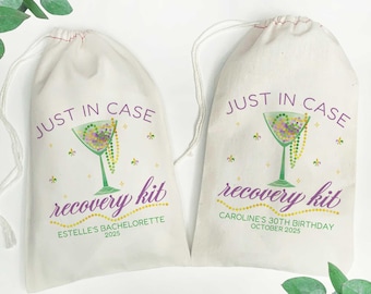 Just In Case New Orleans Cocktail Recovery Kit Bags | NOLA Bachelorette Party Favors