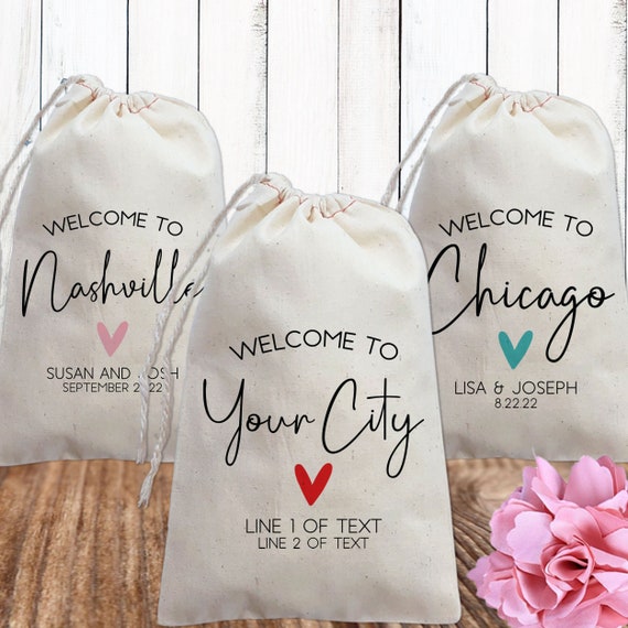 Destination Wedding Favors Modern Wedding Favor Bags in Bulk for