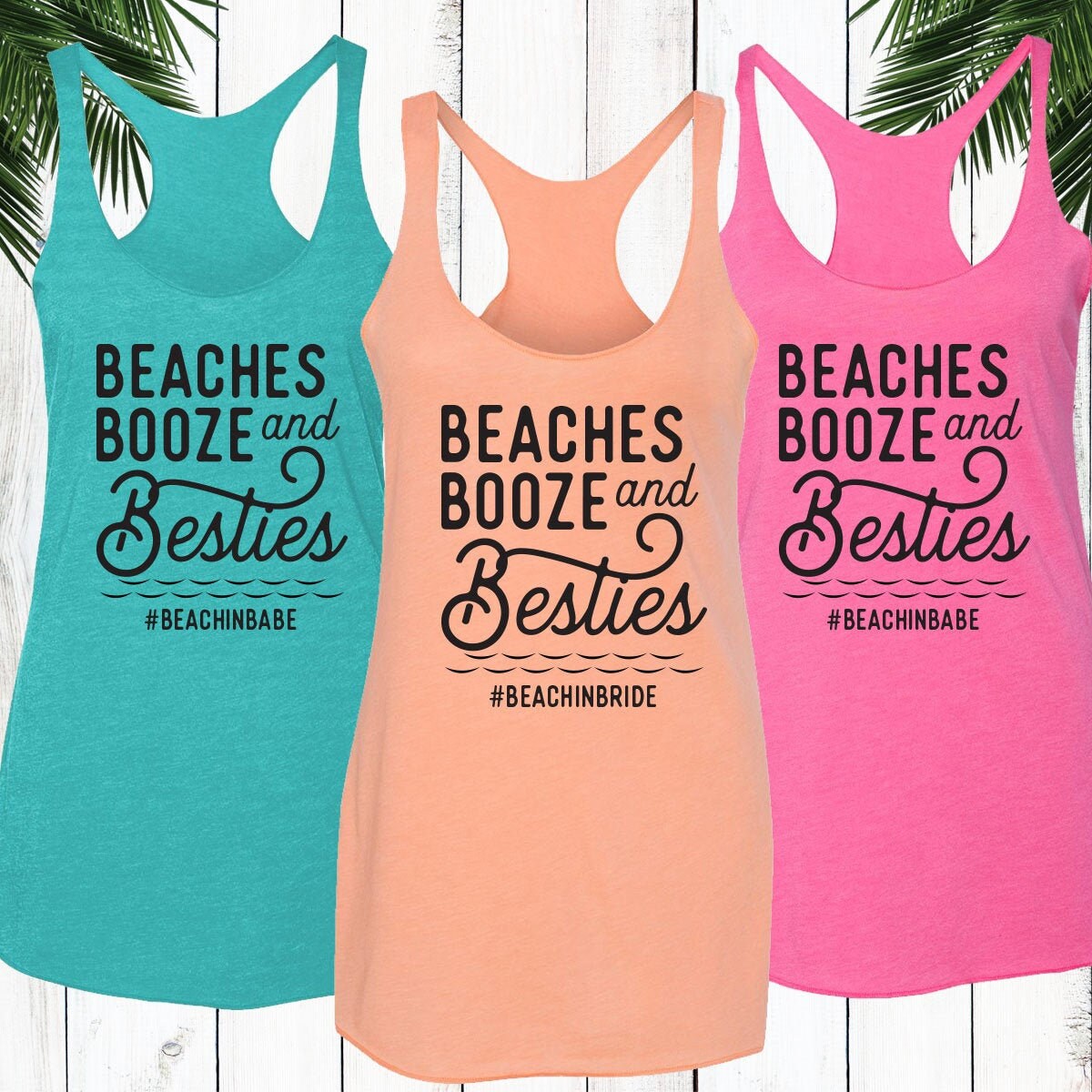 Beach Bachelorette Tank Tops Mexico 