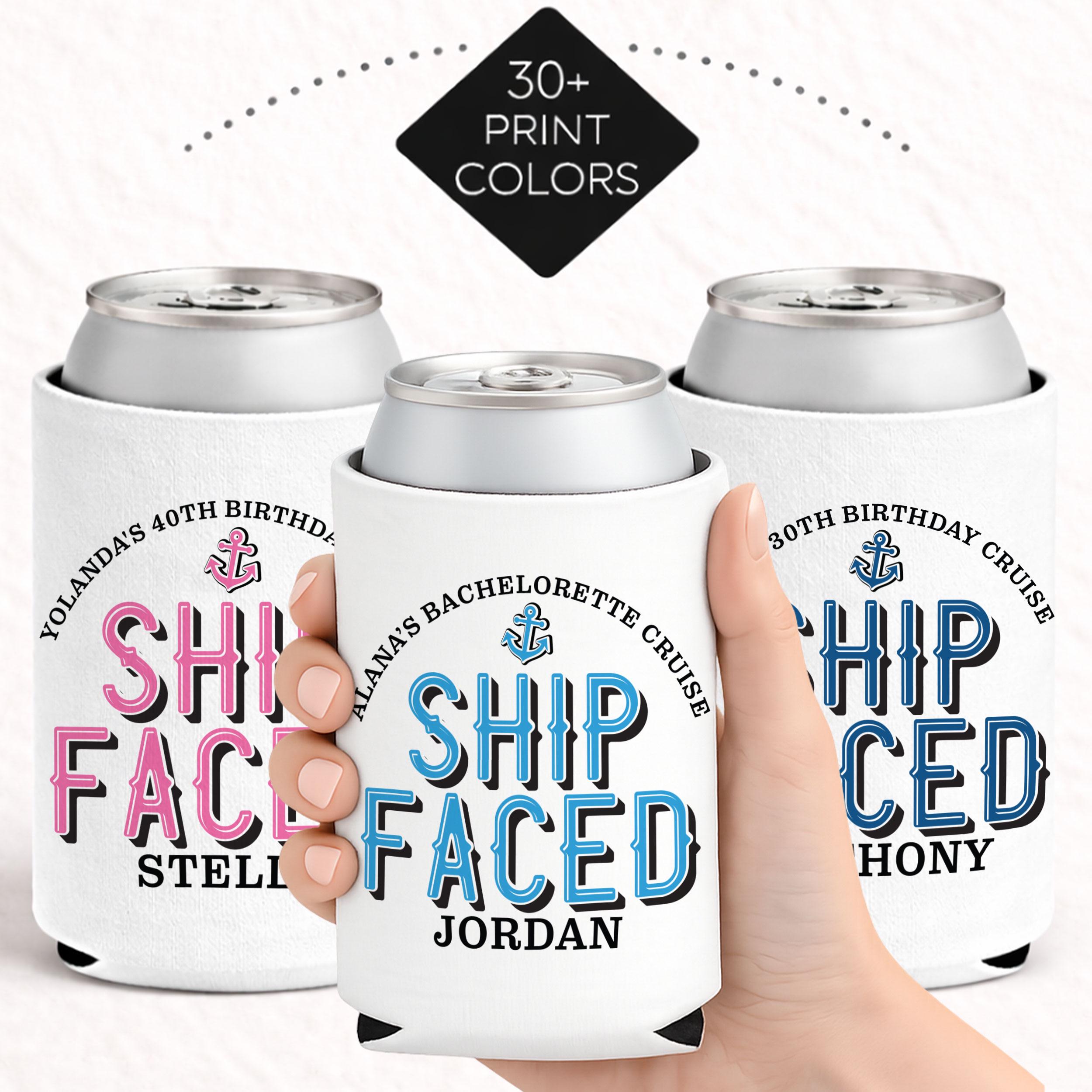 Custom Nautical Can Coolers