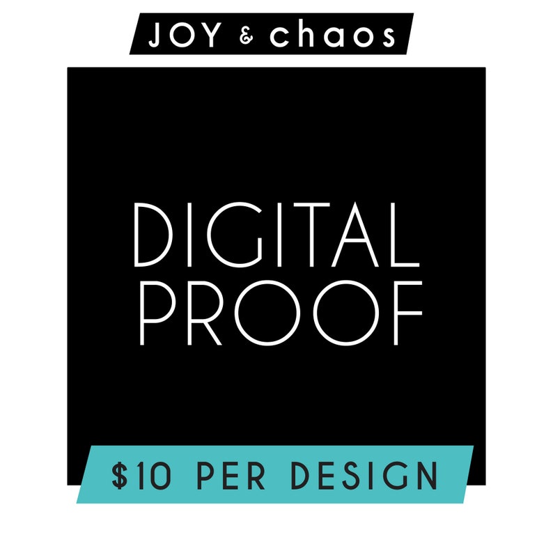 DIGITAL PROOF for Custom Tote Bags, Custom Shirts, Tank Tops, Sweatshirts, Family Recipe Towels Joy & Chaos image 1