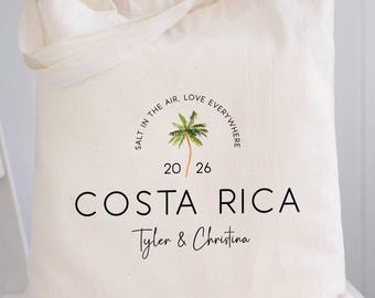 Palm Tree Wedding Welcome Tote Bags | Custom Guest Gifts |Tropical Gift Bag | Island Wedding