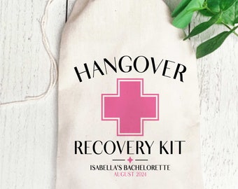 Custom Recovery Kit Favor Bags | Classic Hangover Kit Bags | Bulk Birthday, Wedding & Bachelorette Favors