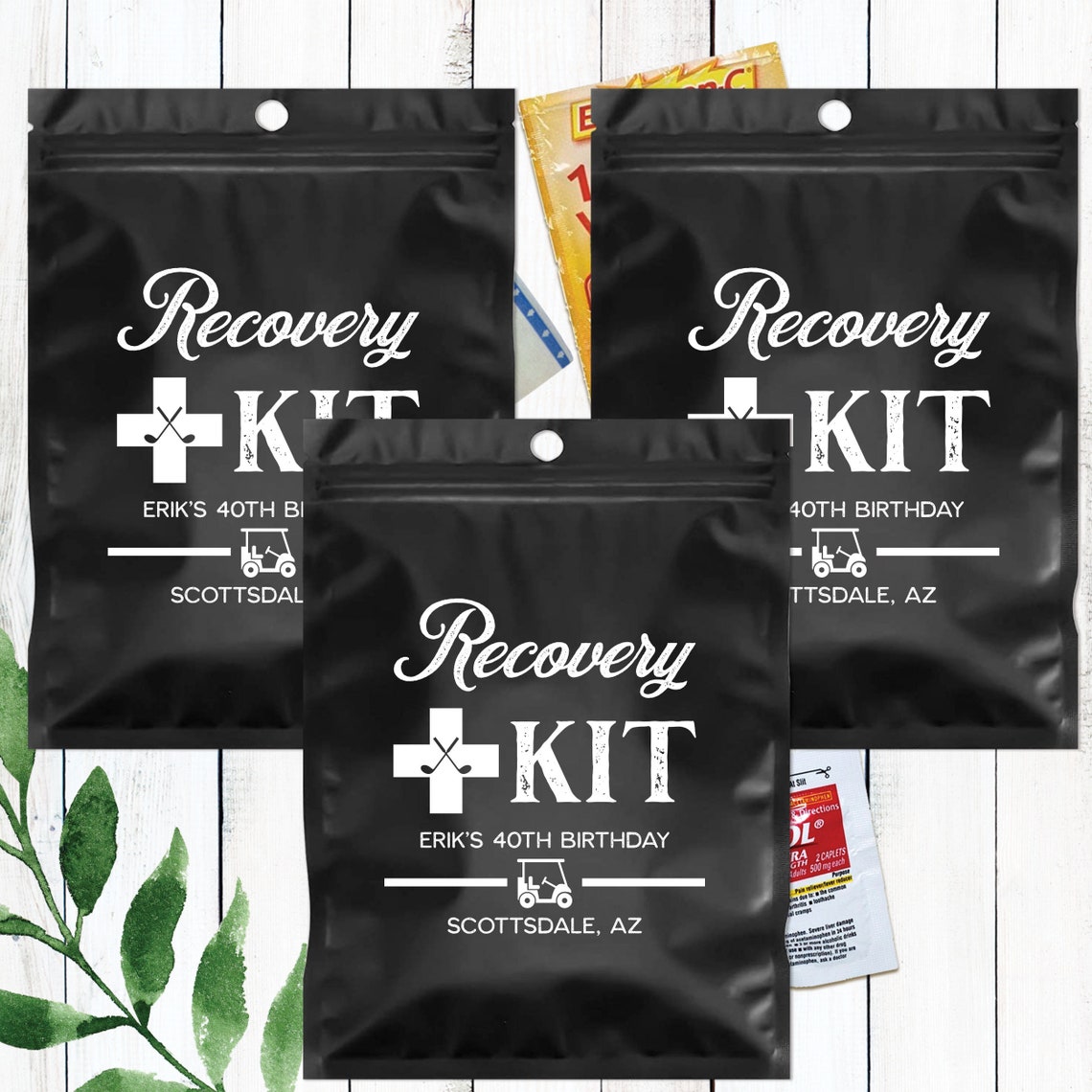 Golf Bachelor Party Favor Bags Custom Hangover Kits Golf Etsy