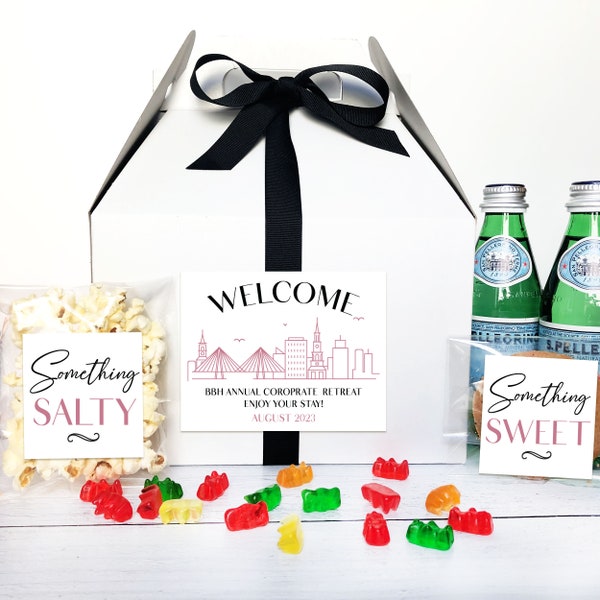 Welcome to Charleston Bachelorette Party Gift Bag + Box Labels - Charleston Wedding Stickers - Custom Favor Decals for Charlotte, NC Party