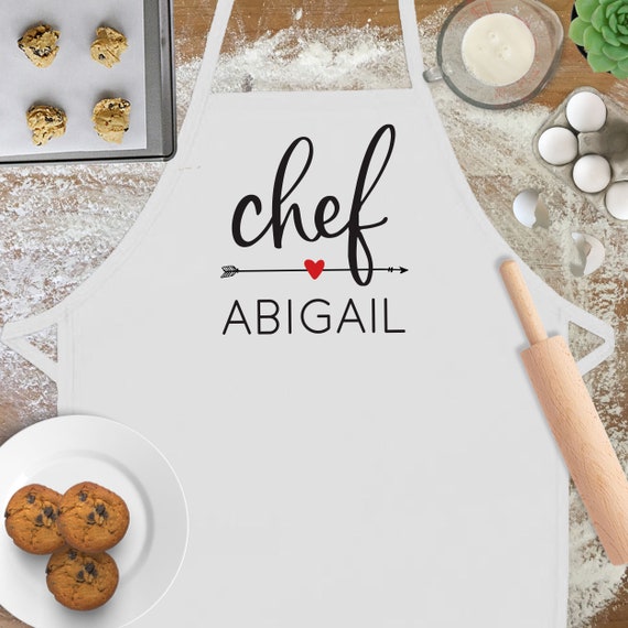 Aprons for Girls Custom, Kids Apron with Name, Personalized Girls Aprons Il_570xn