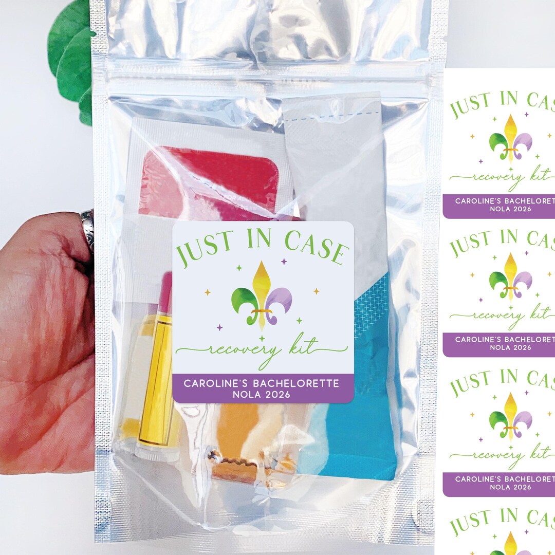 New Kit Label Custom New Orleans Recovery Kit Labels & Bags | Personalized Nola ...