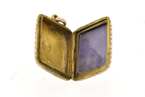 A vintage, rectangular shaped locket. - image 3