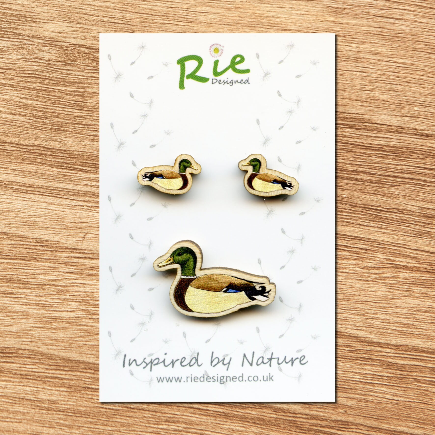 Mallard Duck Brooch Wooden Wildfowl Duck Badge Wood Bird Pin Etsy UK