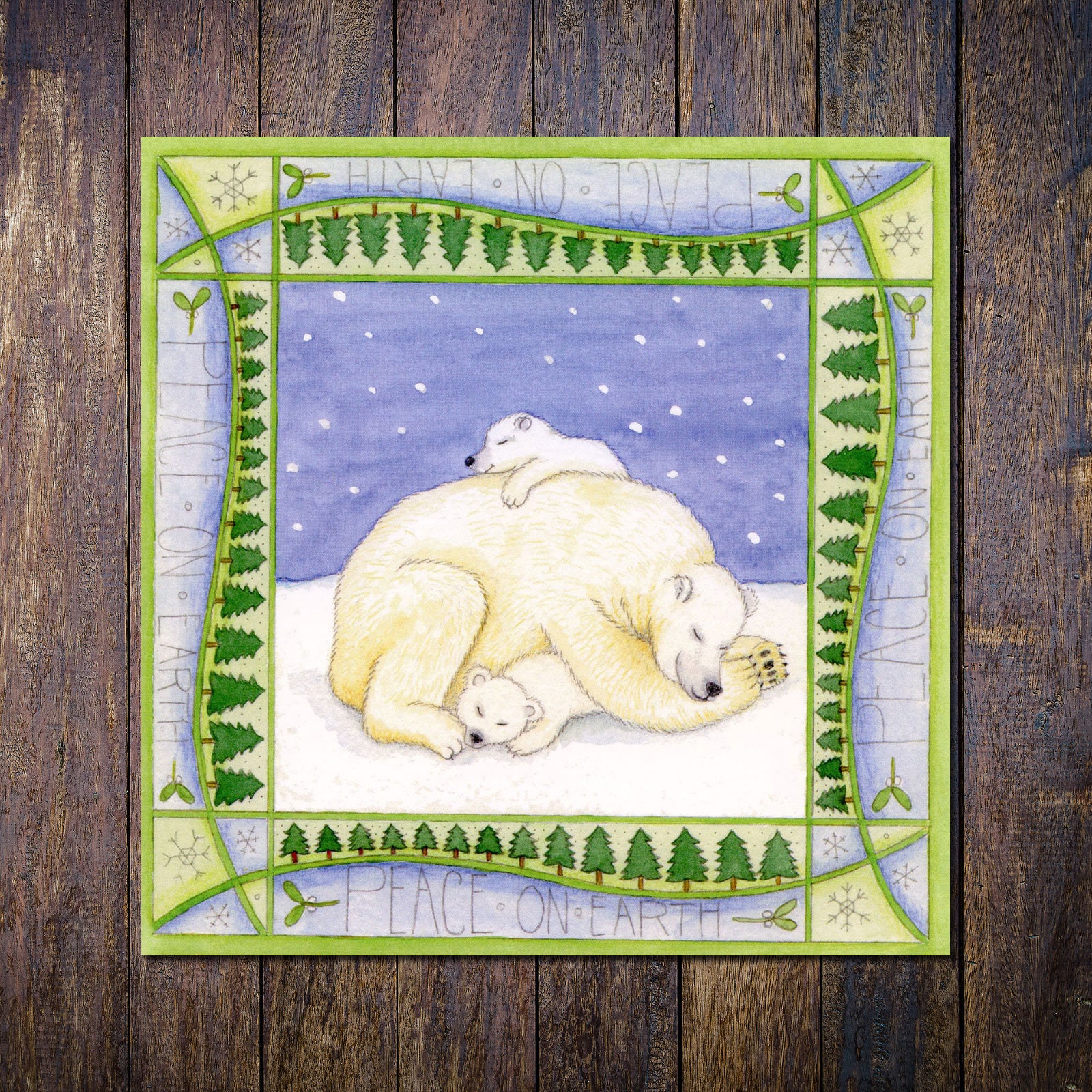 Mountain Hare Christmas Card Animal Non Religious Pagan Celtic Yuletide