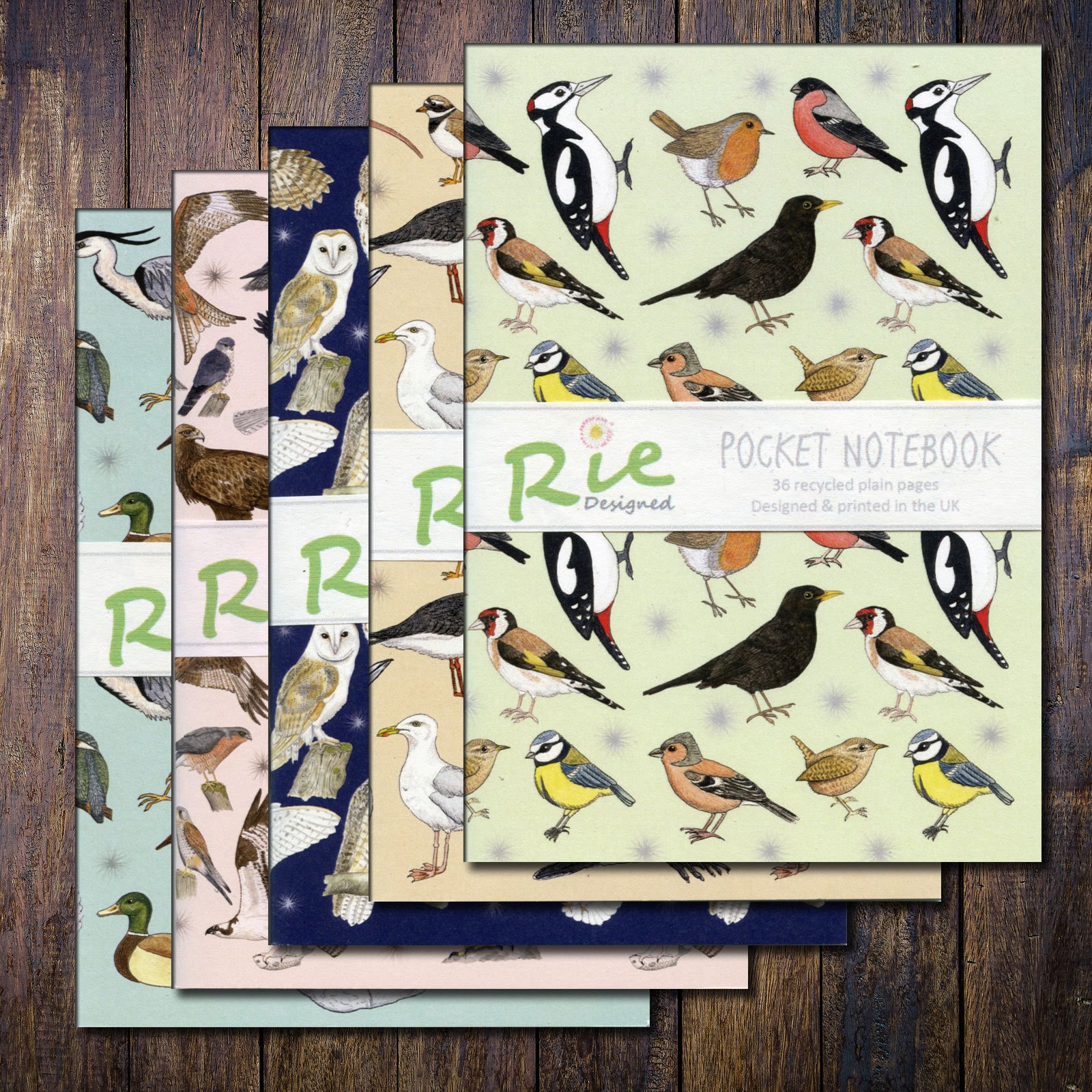 Bird Draw Notebook Bird Notebooks A6 Recycled Plain Paper Jotter Sketch British Water, Sea ...