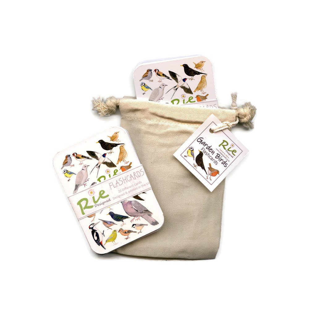 Garden Birds Flash Cards, 20 Childrens Wildlife Identification Cards ...