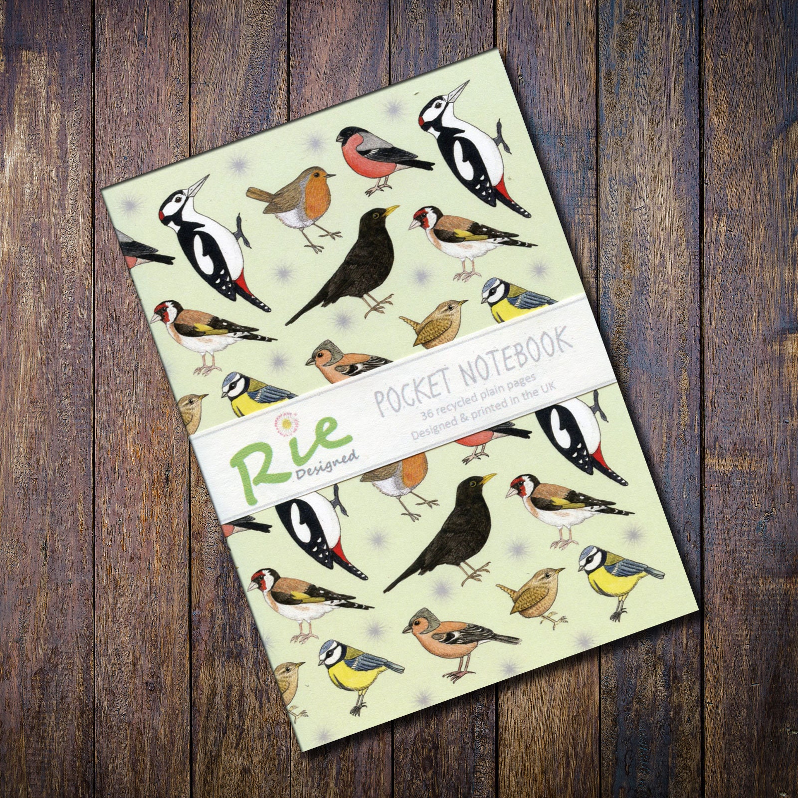 Bird Draw Notebook Bird Notebooks A6 Recycled Plain Paper Jotter Sketch British Water, Sea ...