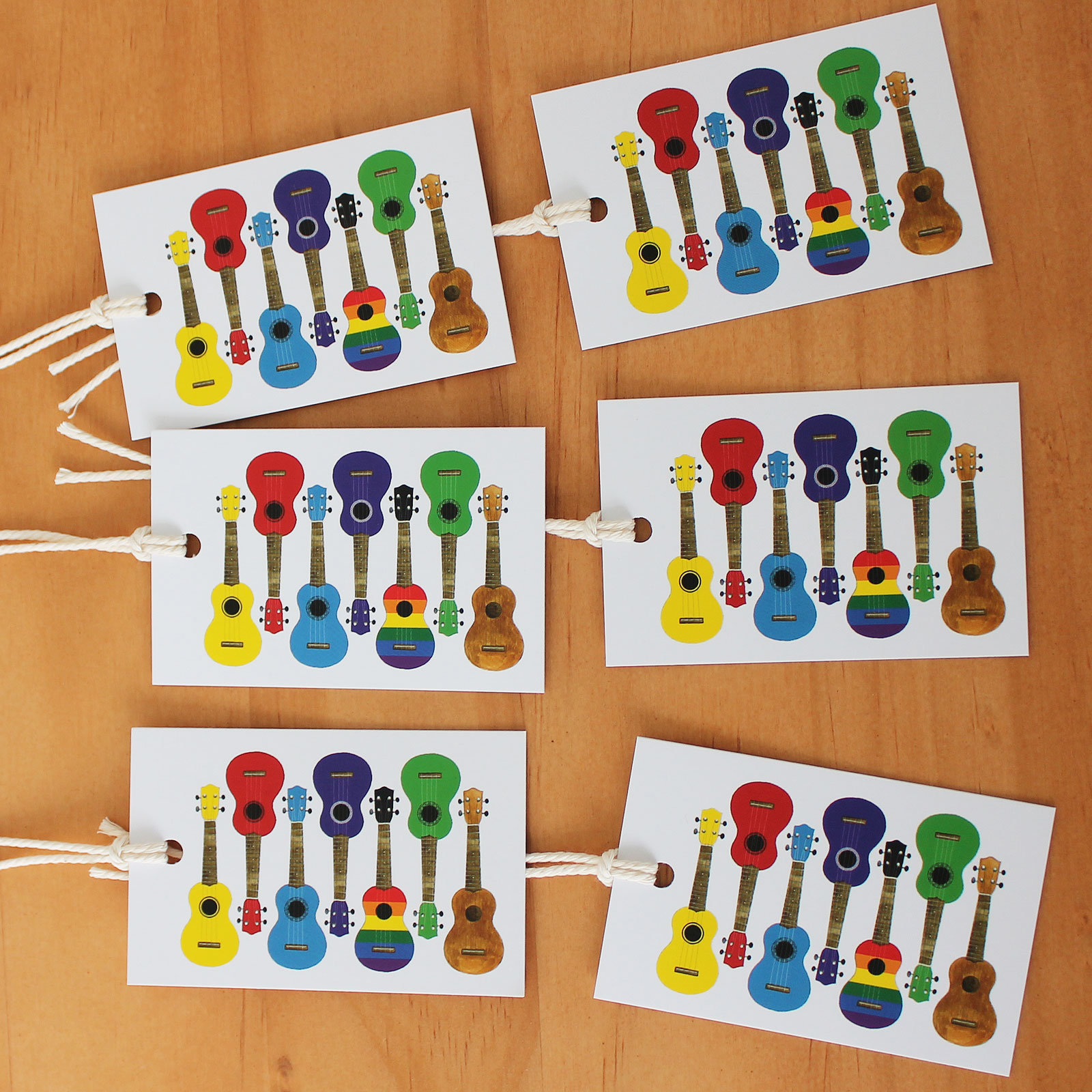 Colourful Ukulele Wrapping Paper Music Musicians Gift Wrap Etsy UK