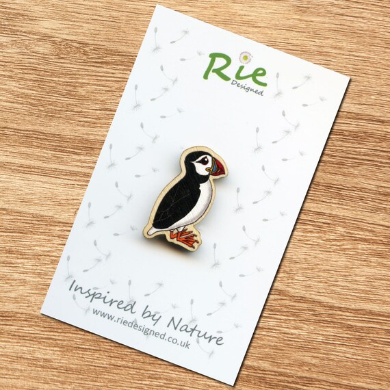 Papegaaiduiker broche houten vogel zeevogels houten zee | Etsy Papegaaiduiker gepersonaliseerde houten slingerklok | Etsy