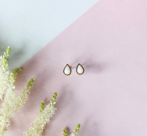 DIY Breastmilk Jewelry Kit, Sterling Silver Gold Drop Earrings, Breastfeeding/Mom Gift