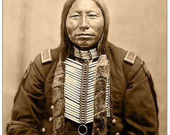 CROW KING vainqueur chef à Little Big Horn unique photo restauration 8 "x 10" PhotoPrint restauration/reproduction