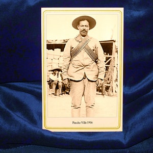 Riproduzione vintage di carte da gabinetto PANCHO VILLA