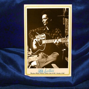 WOODY GUTHRIE Social Activist Folksinger Songwriter Cabinet Card Photograph Vintage Reproduction