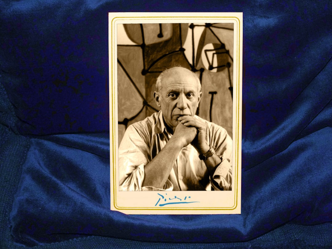PABLO PICASSO 20th Century Artist Innovator Cabinet Card Vintage ...
