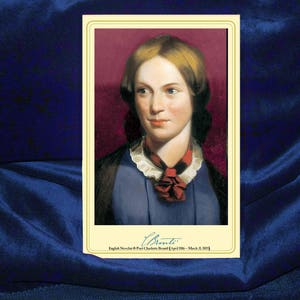 CHARLOTTE BRONTE Novelista Inglés Poeta Gabinete Tarjeta Foto Literatura Activista Clásica Feminismo Mujeres
