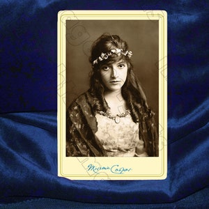 MIRIAM COOPER Actriz Belleza Silent Cinema Legend Cabinet Card Fotografía