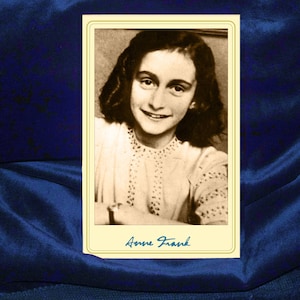 ANNE FRANK Tragique Diariste Victime de l’Holocauste Carte du Cabinet Photographie