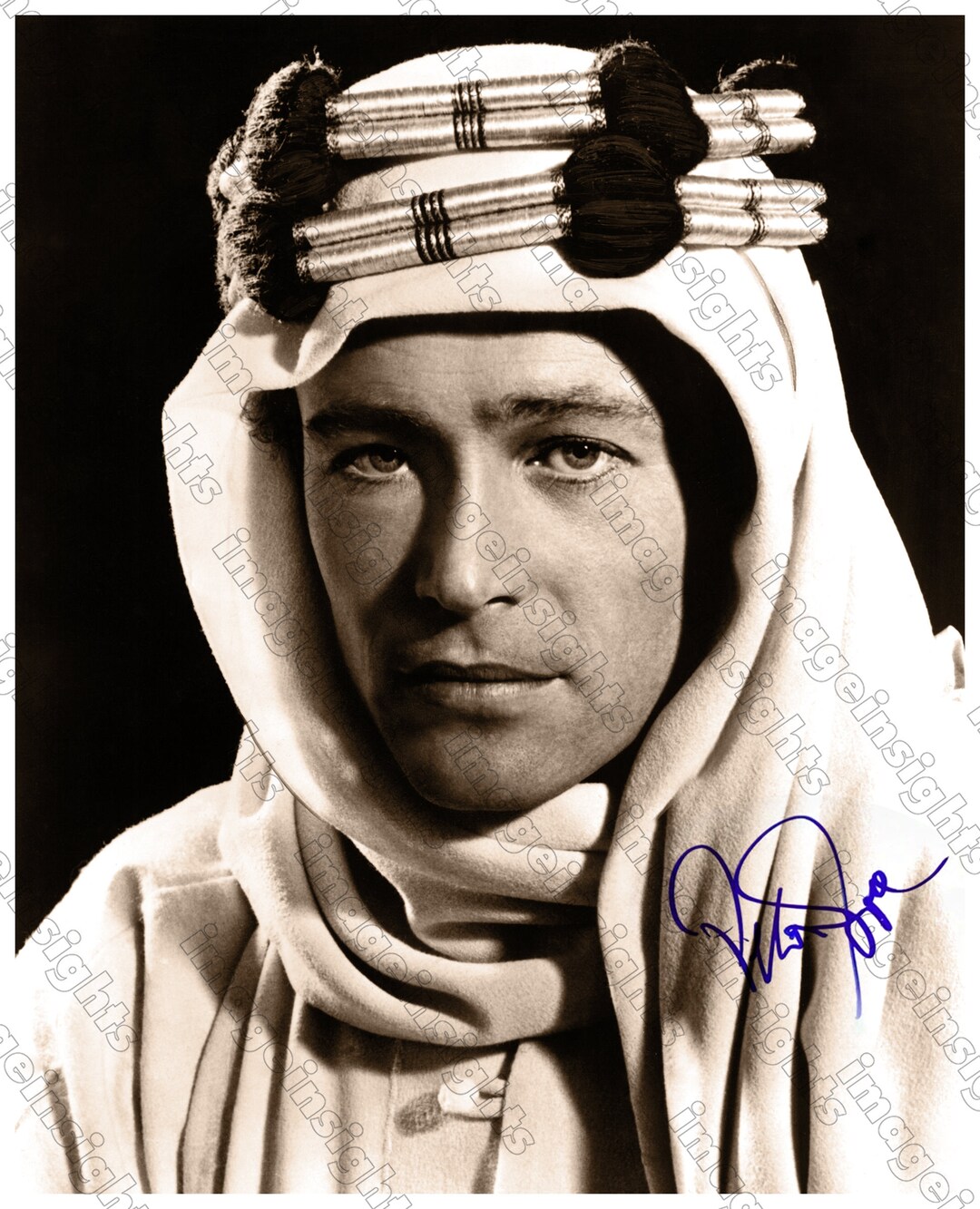 Peter O'Toole 映画「アラビアのロレンス」自筆サイン ピーター・オトゥール アラビアのロレンス スクリーン俳優伝説 8