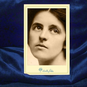 DOROTHY PARKER Poète américain Nouvelliste Critique Satiriste Cabinet Carte Photographie